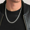 Silver Plated Cuban Style Thick & Heavy Chain For Men